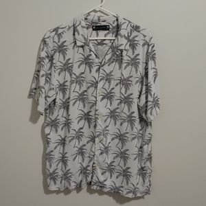 All Saints palm tree short sleeve shirt